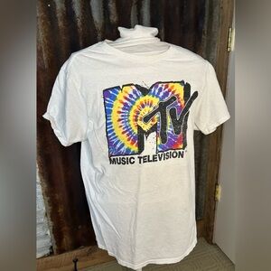 MTV Tie-Dye Logo Graphic Tee-Made in the USA